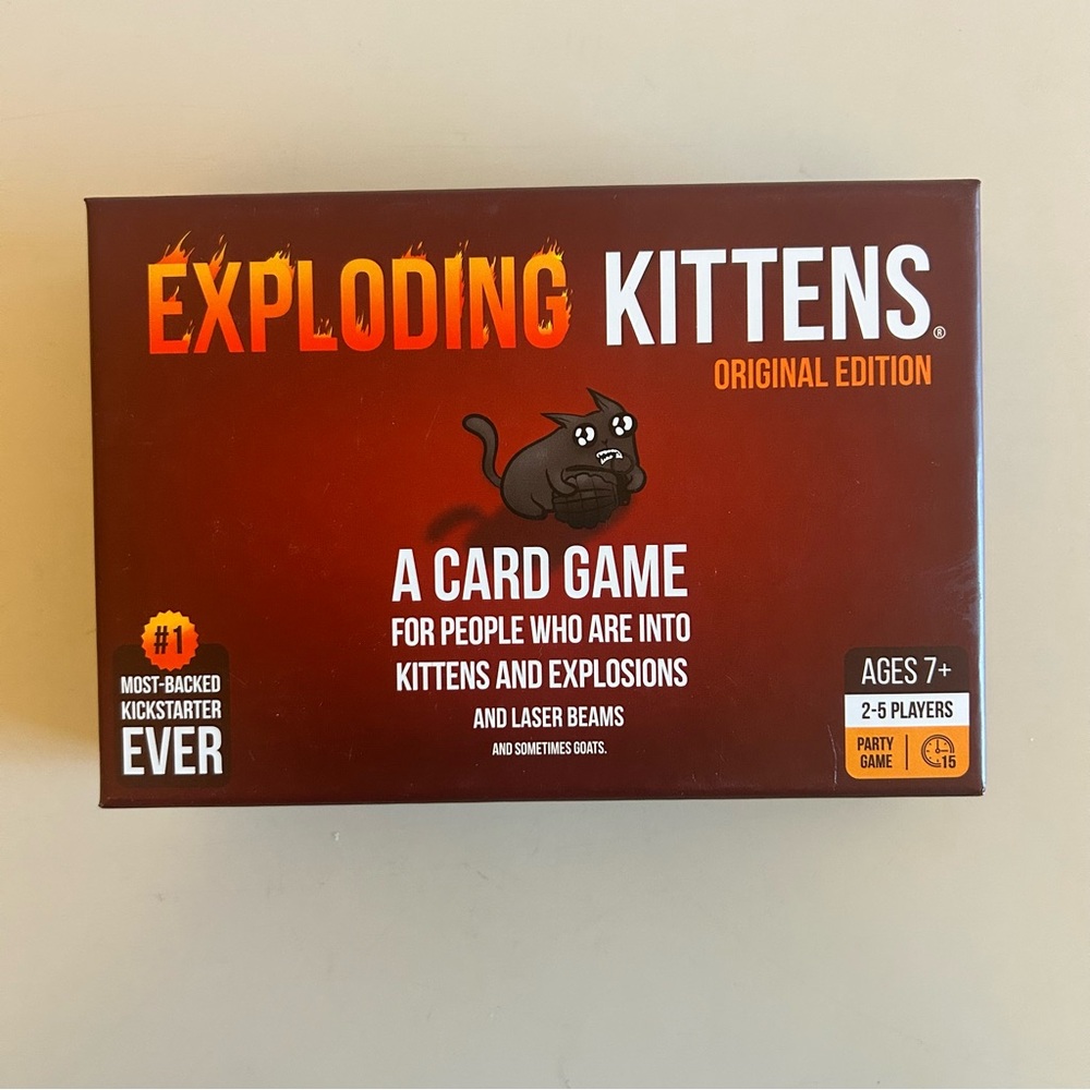 💲5/$25 Exploding Kittens Card Game (open like new) Complete with Instructions